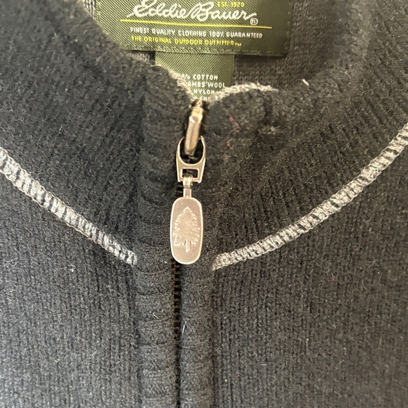 Eddie Bauer Charcoal Wool Blend Garment - Picture 3 of 5